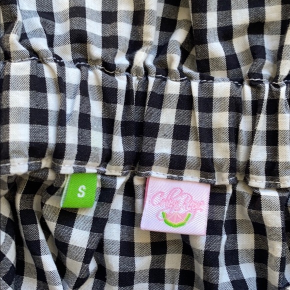 Collyn Raye black and white gingham Derby top S - Picture 3 of 4